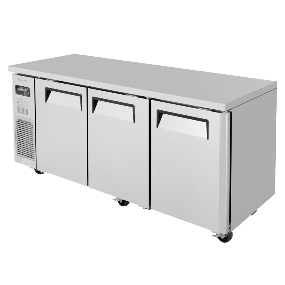 Turbo Air JUR72N J Series 72" Narrow Depth Solid Door Undercounter