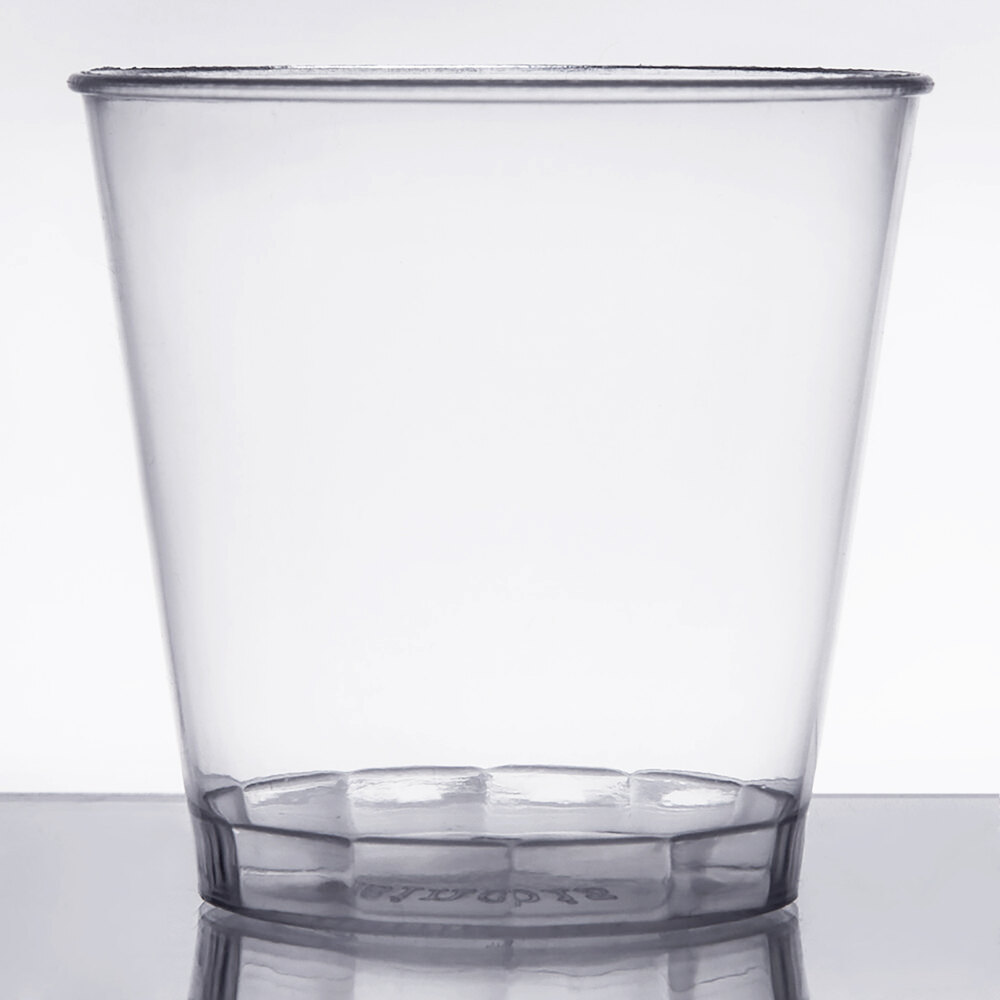 Fineline Savvi Serve 4015 1.5 oz. Clear Hard Plastic Shot Glass 1000/Case