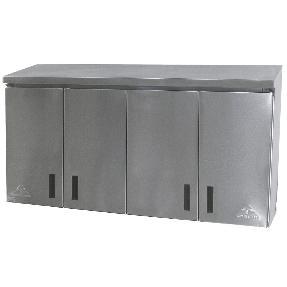 Advance Tabco WCH1572 72" Stainless Steel Wall with Hinged Doors