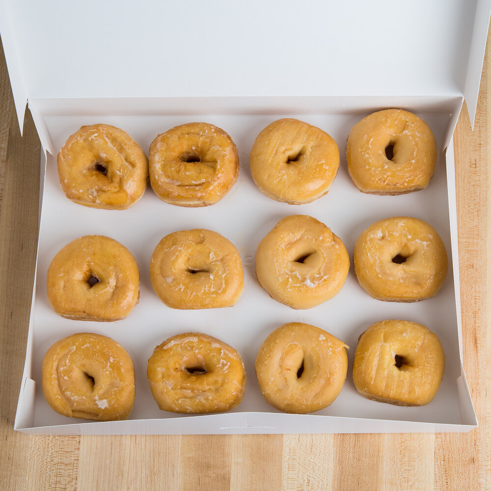 White Donut Boxes (Holds a Dozen Donuts) 10/Pack