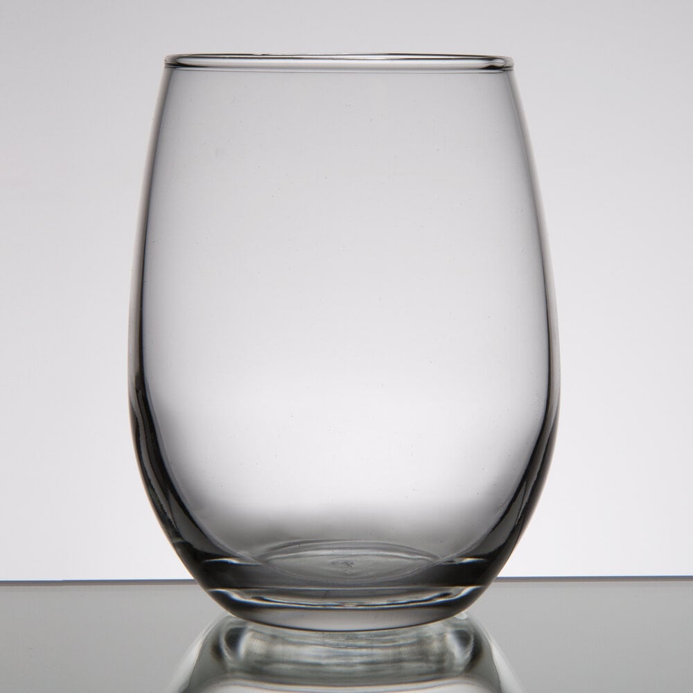 I Drink WINE Periodically Etched 9 oz Stemless Wine Glasses