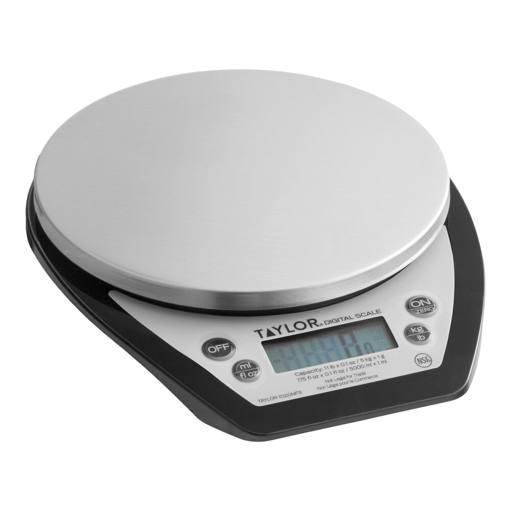 Taylor 1020NFS 11 lb. Digital Portion Control Scale for Dry and Liquid ...