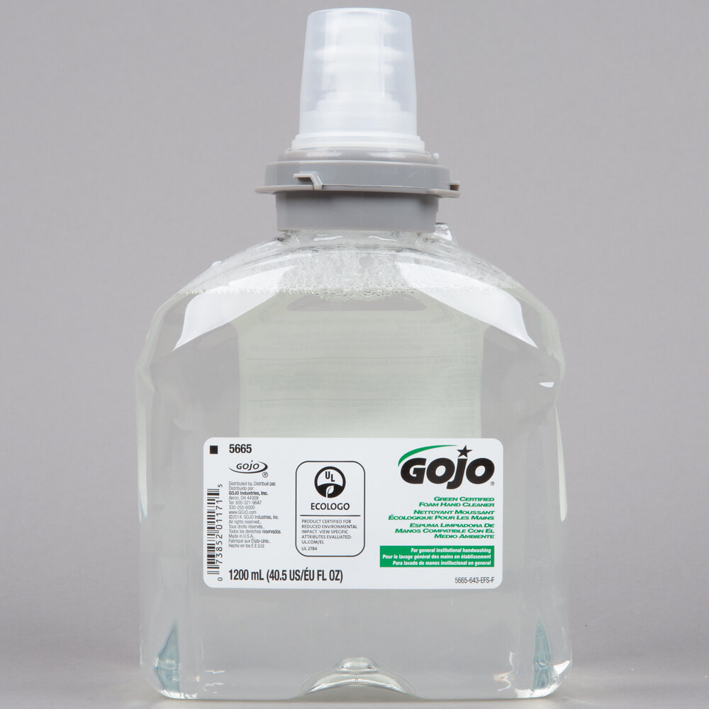 GOJO® 566502 TFX 1200 mL Green Certified Foam Hand Soap 2/Case