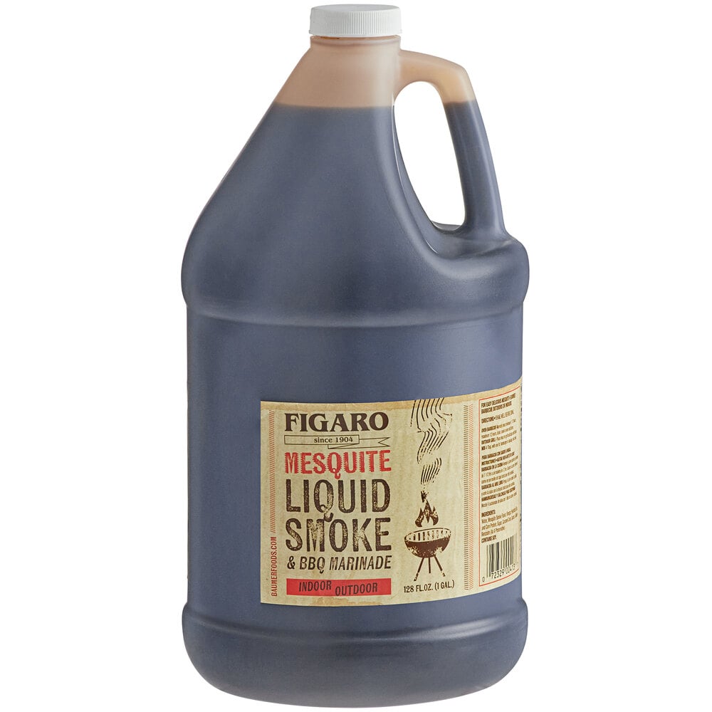 Figaro Mesquite Liquid Smoke and Marinade (1 Gallon)
