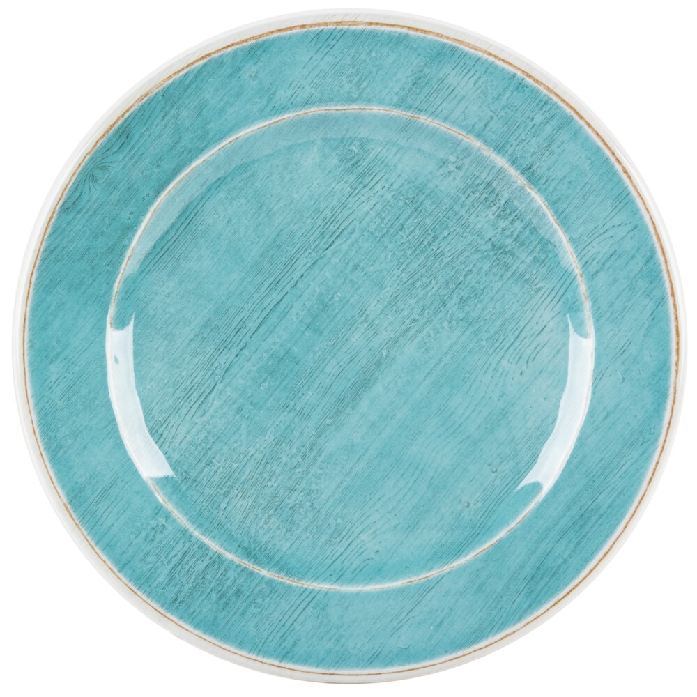 Carlisle 6400715 Grove 7" Aqua Round Melamine Bread and Butter Plate