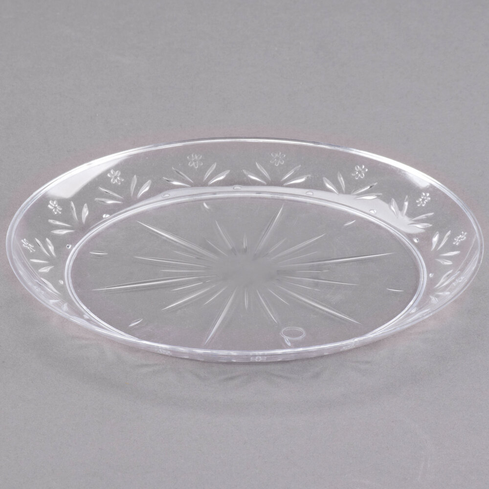 Choice Crystal 6" Clear Plastic Plate 20/Pack