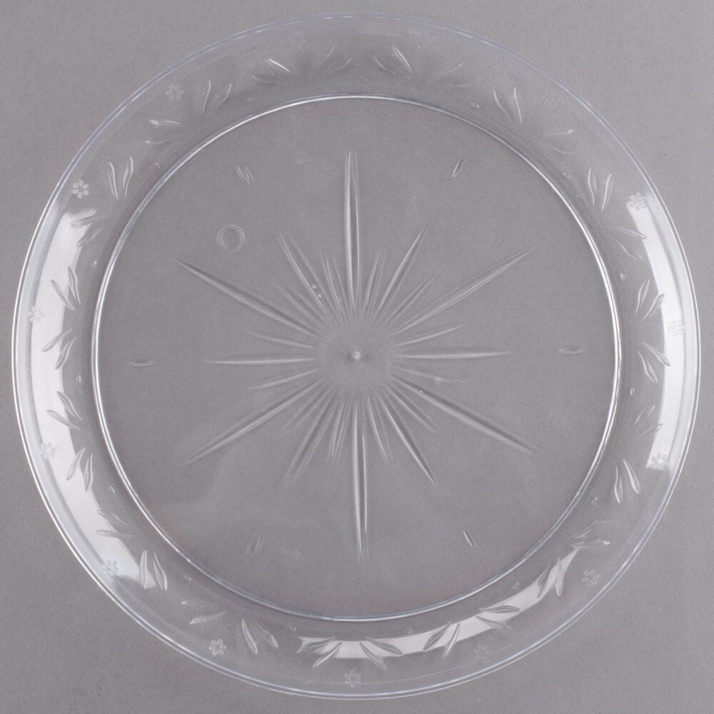 Choice Crystal 10" Clear Plastic Plate 240/Case
