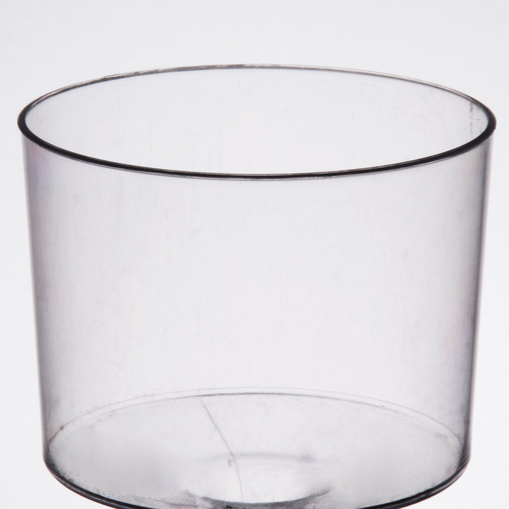 1Piece Plastic Wine Glasses (240/Case, Clear, 2 oz.)