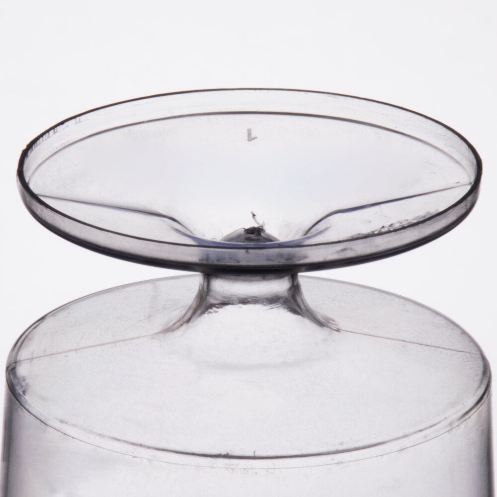 1Piece Plastic Wine Glasses (240/Case, Clear, 2 oz.)