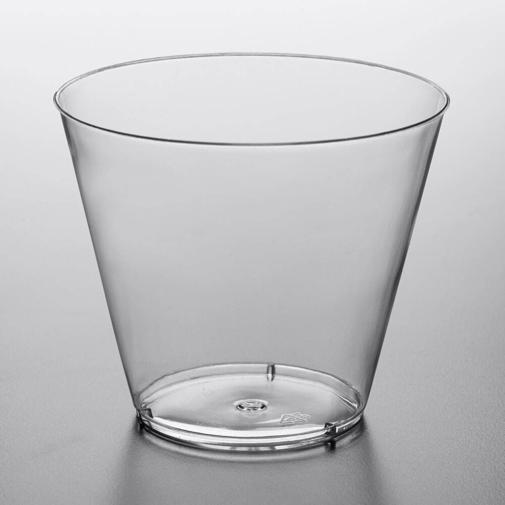 Choice 7-8 oz. Clear Disposable Plastic Tumbler - 500/Case