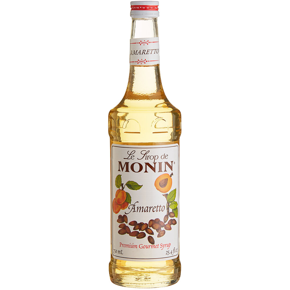 Monin Premium Amaretto Flavoring Syrup 750 mL