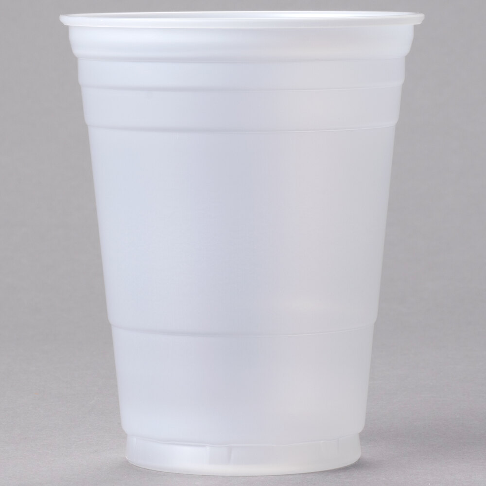 Dart P16 16 oz. Translucent Squat Plastic Cold Cup 50/Pack