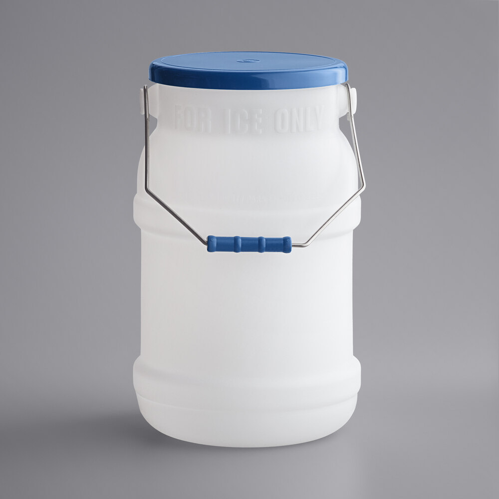 Choice 5 Gallon Polypropylene Ice Tote with Lid and Mounting Bracket