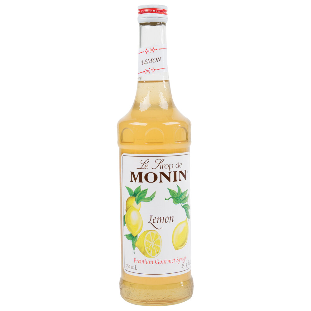 Monin 750 mL Premium Lemon Flavoring / Fruit Syrup
