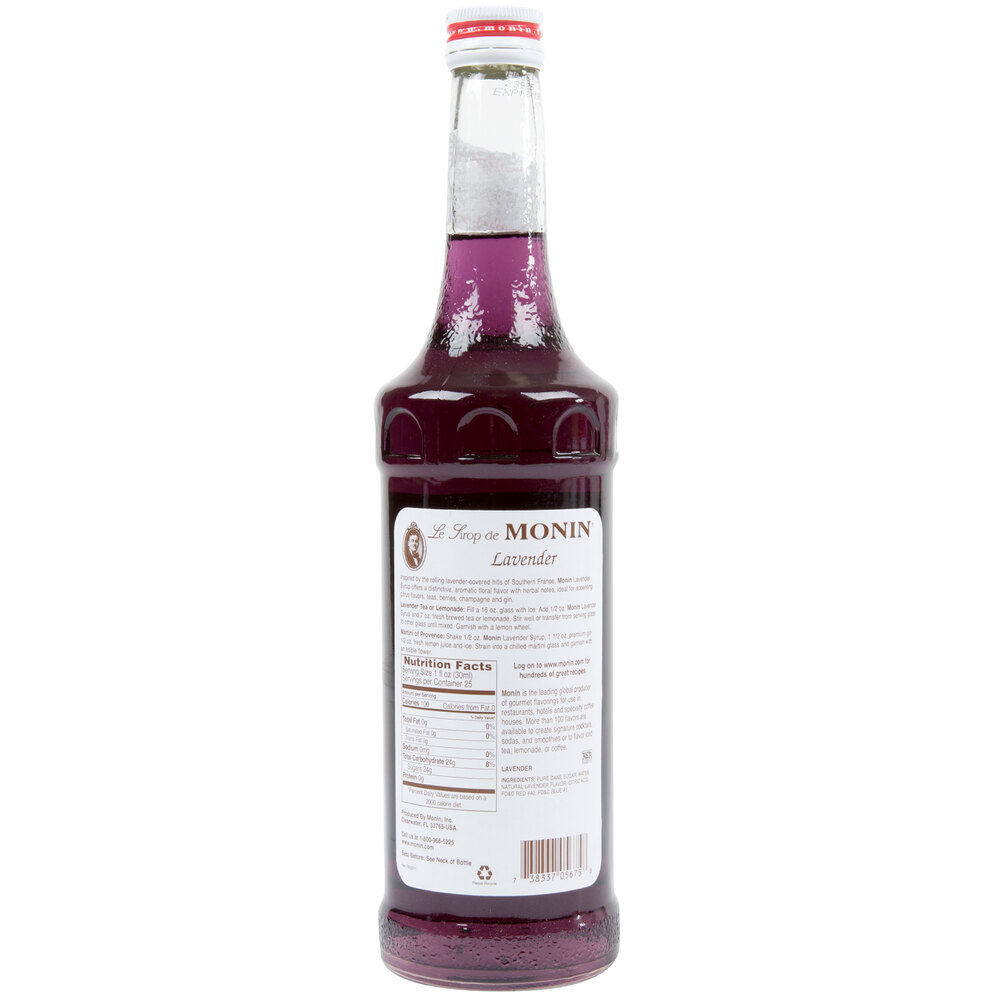 Monin 750 mL Premium Lavender Flavoring Syrup