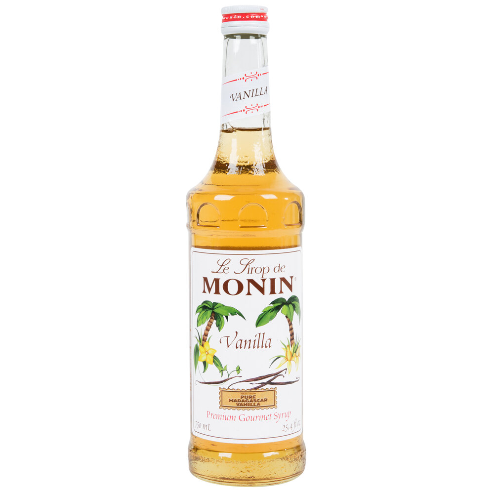 Monin 750 mL Premium Vanilla Flavoring Syrup