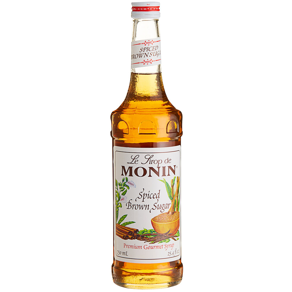 Monin Premium Spiced Brown Sugar Flavoring Syrup 750 mL