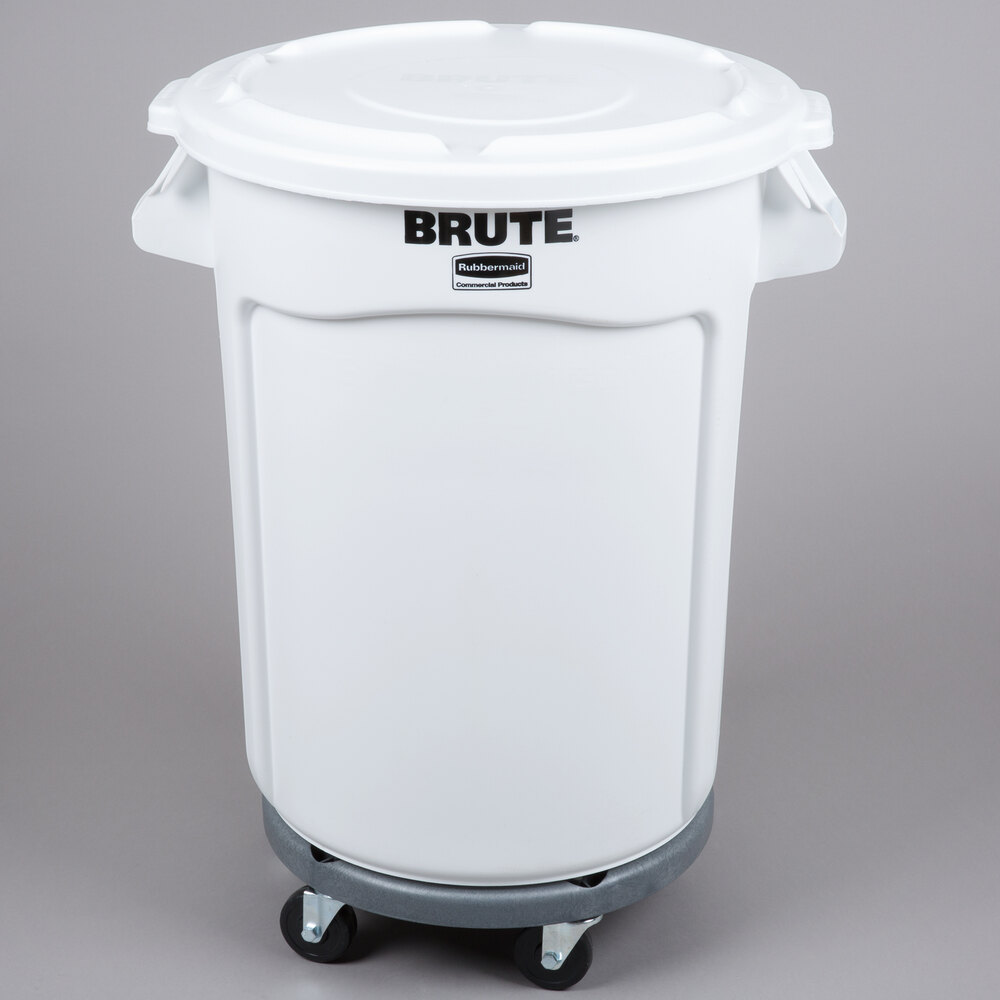 Rubbermaid Commercial Products Brute 32 Gal. White Round Vented