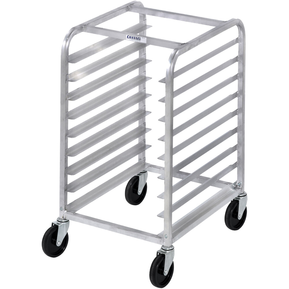 Channel 425A 9 Pan Aluminum End Load Half Height Sheet / Bun Pan Rack ...