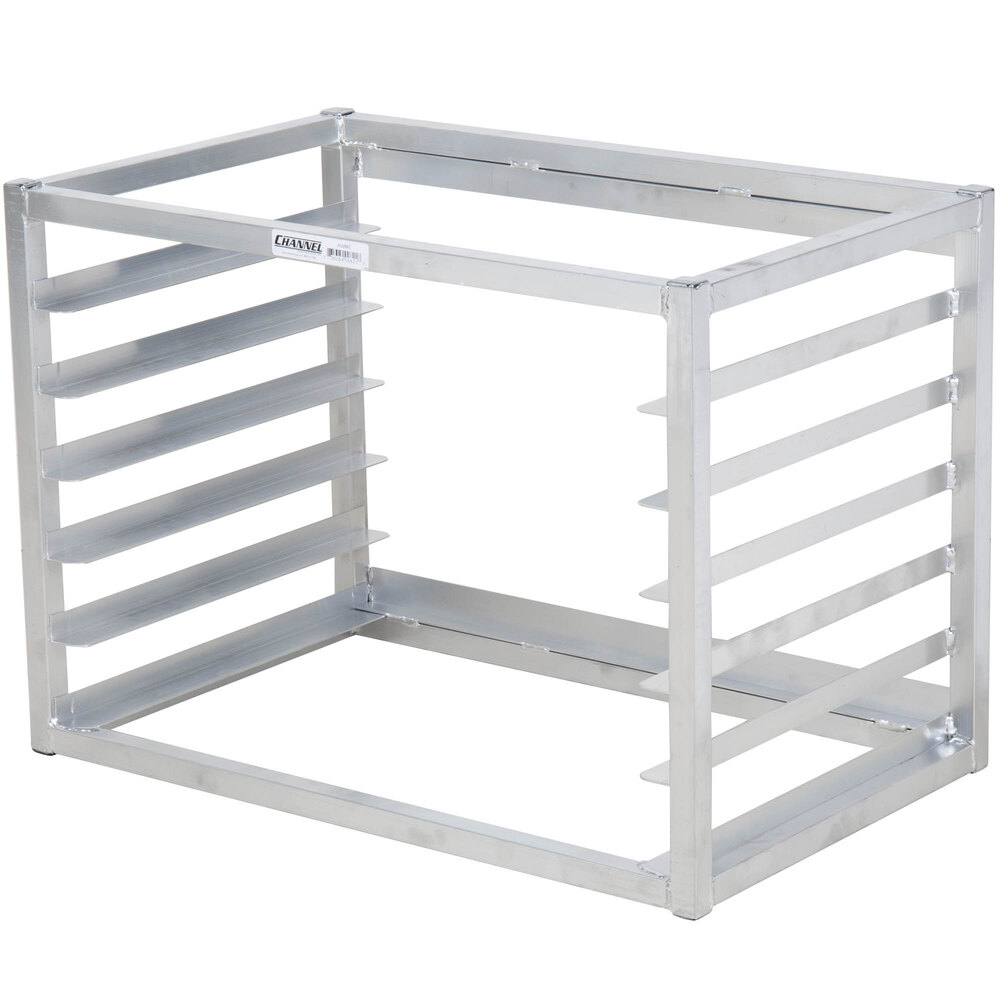 Channel AWM-6 6 Pan Side Load Wall Mount Sheet / Bun Pan Rack - Assembled