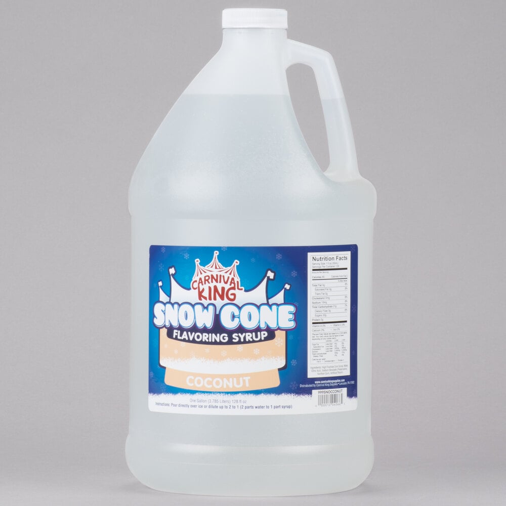 Carnival King 1 Gallon Coconut Snow Cone Syrup