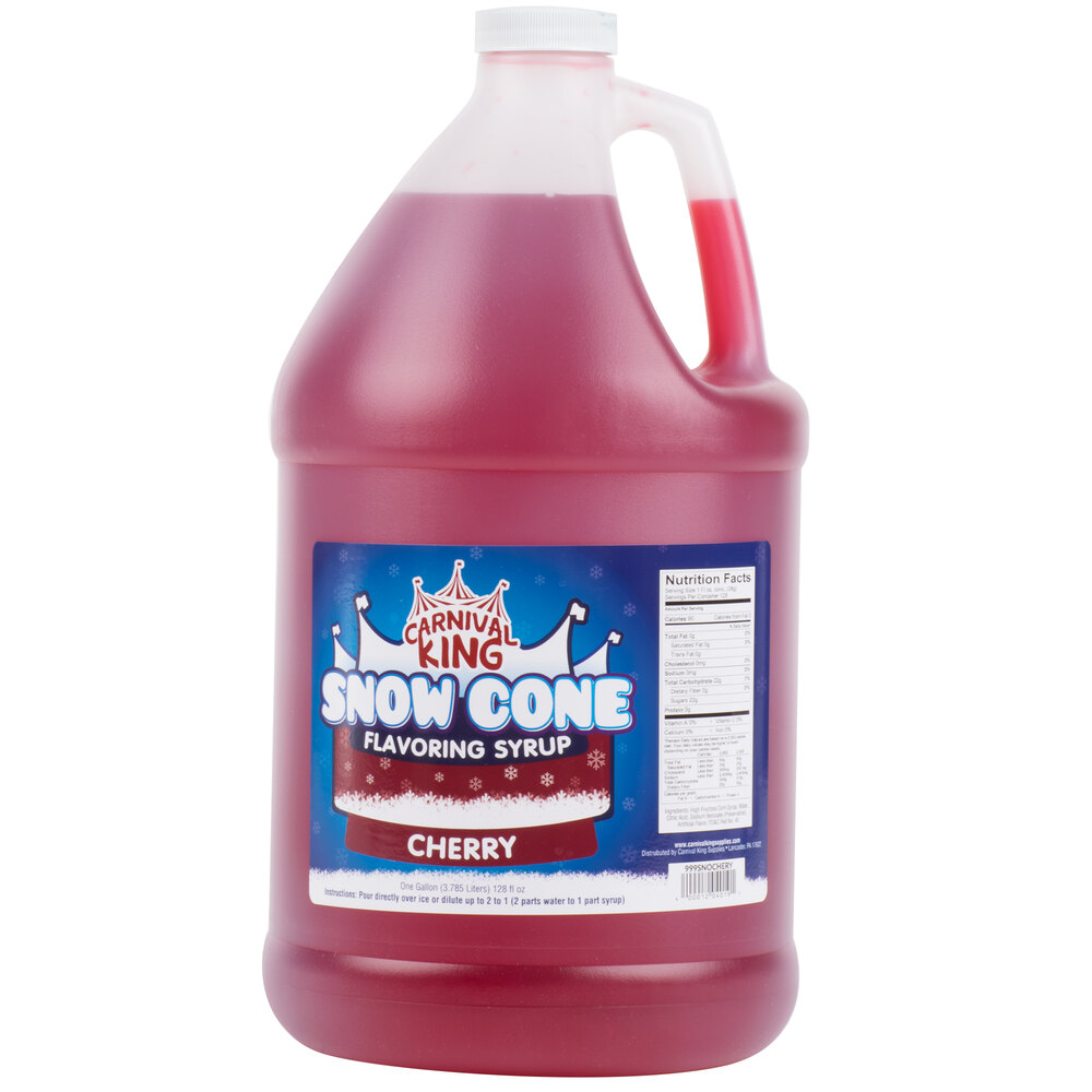Carnival King 1 Gallon Cherry Snow Cone Syrup