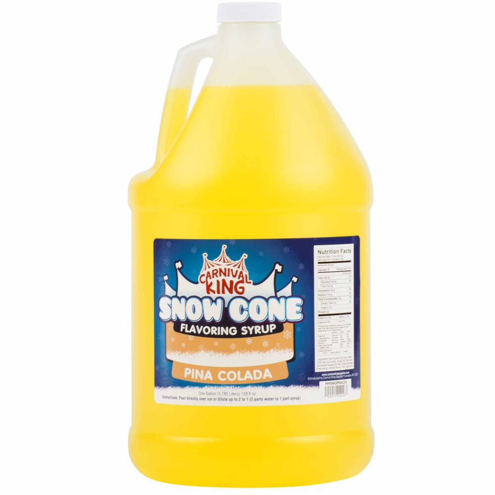 Carnival King 1 Gallon Pina Colada Snow Cone Syrup