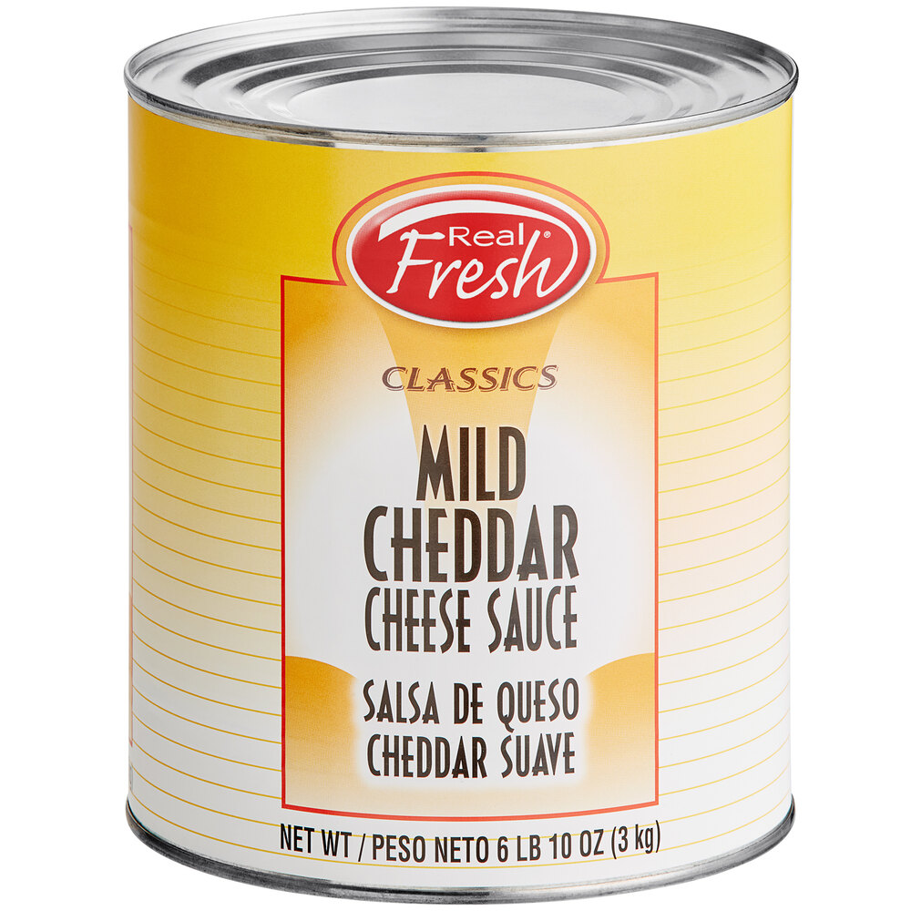 Real Fresh Mild Cheddar Nacho Cheese Sauce 10 Can 6/Case