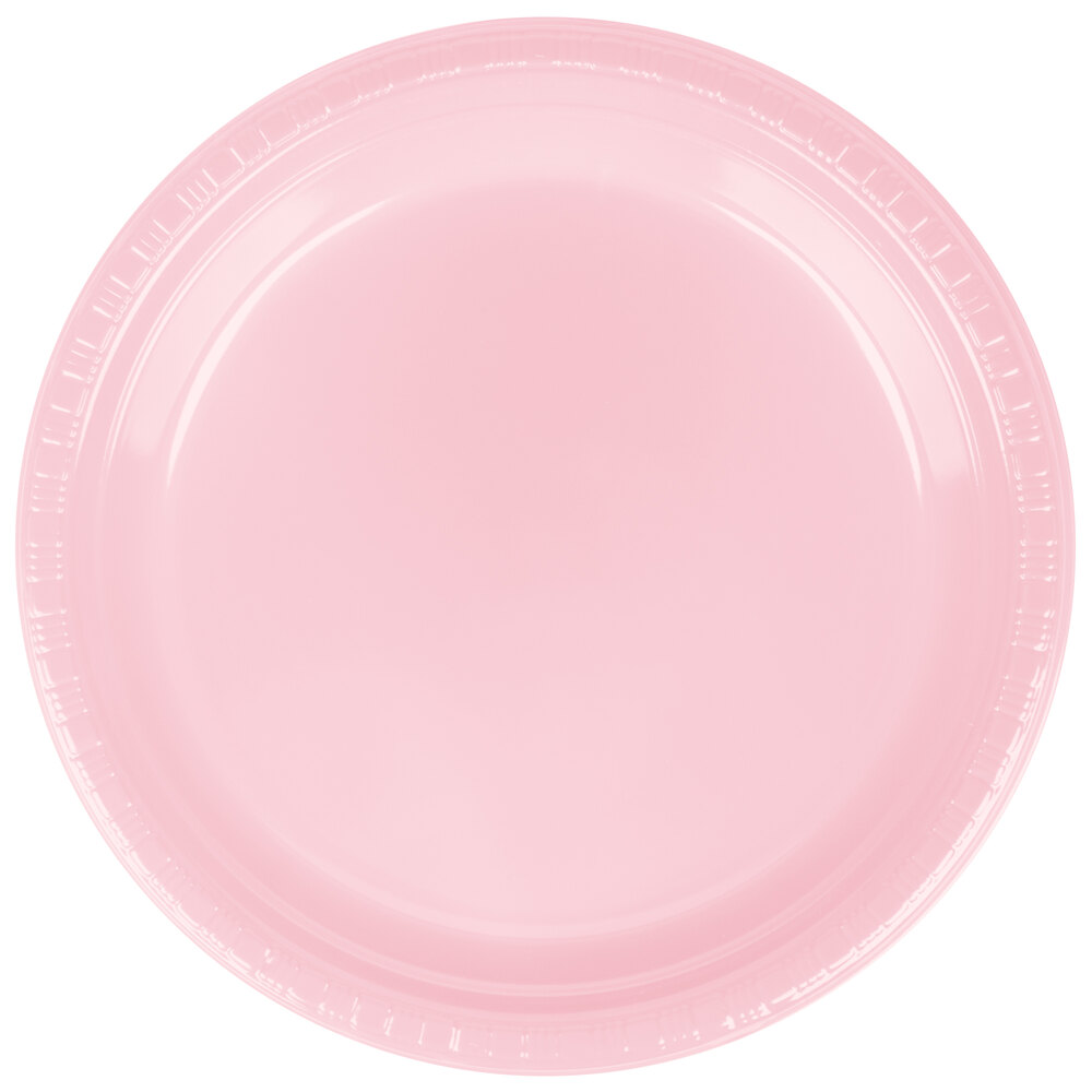 Creative Converting 28158021 9" Classic Pink Plastic Plate