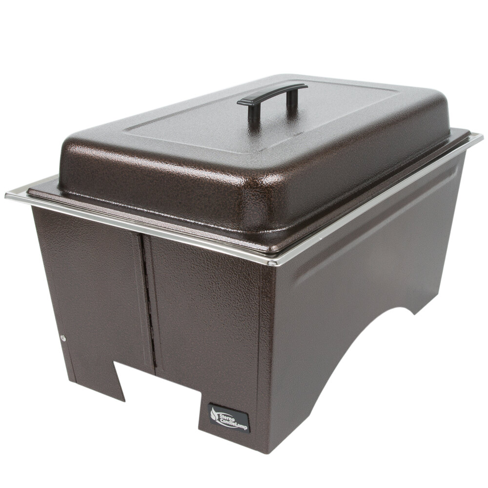 Sterno Full Size Copper Vein Fold Away Chafer with Lid and Full Size Pan