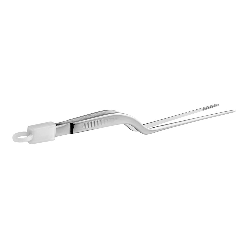 Mercer Culinary M35136 6 1/2 Offset Precision / Plating Tongs