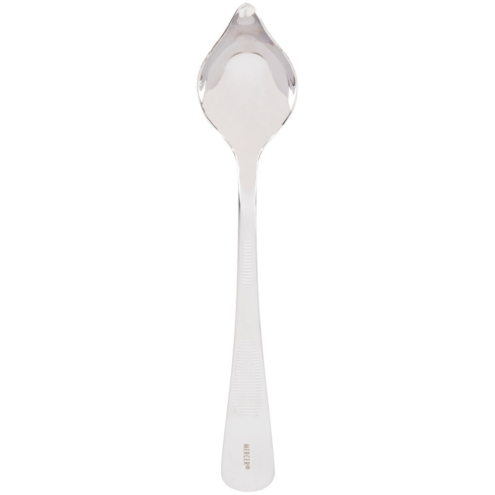 Mercer Culinary M35143 0.4 oz. Petite Saucier Spoon with Tapered Spout