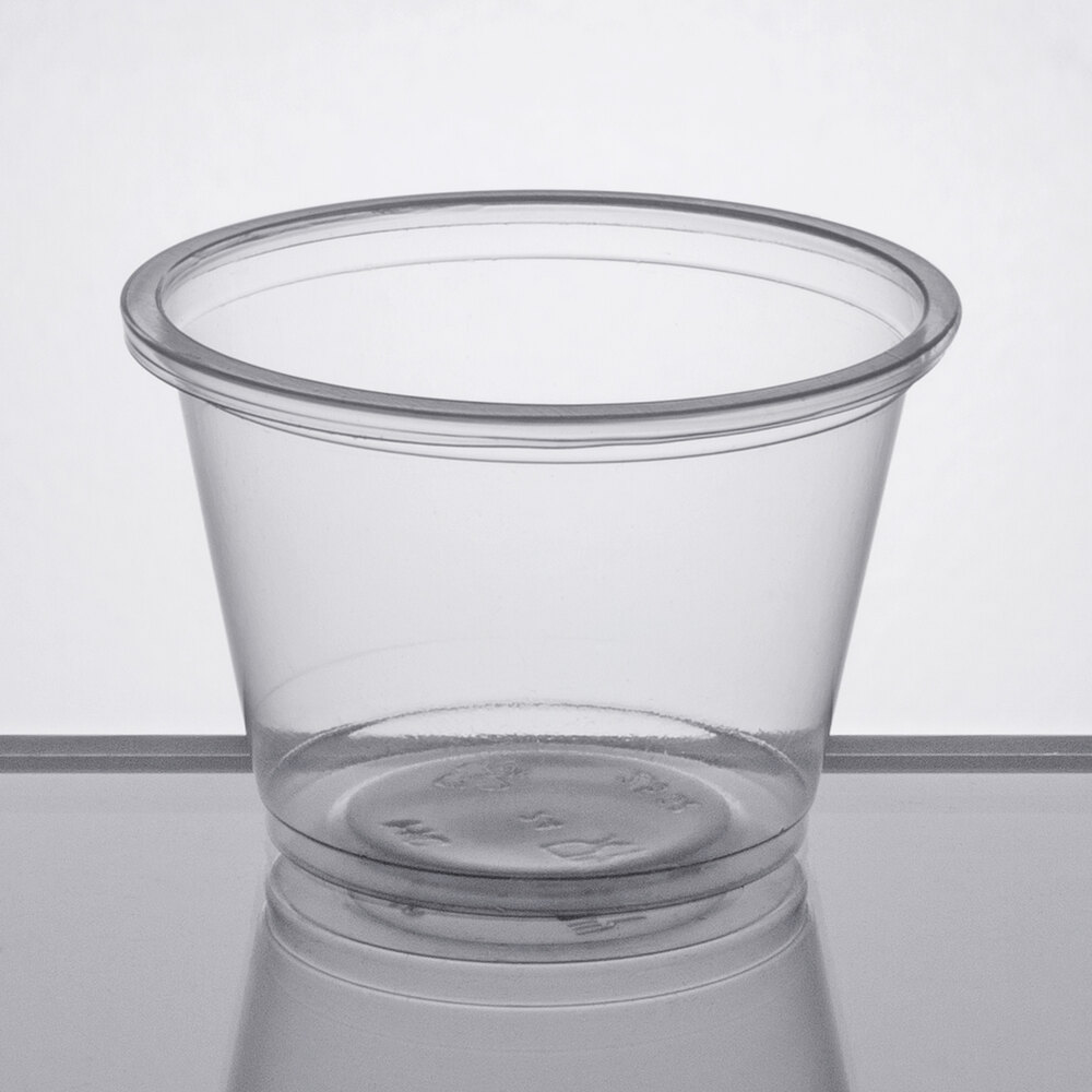 Choice 2.5 oz. Clear Plastic Souffle Cup / Portion Cup 100/Pack