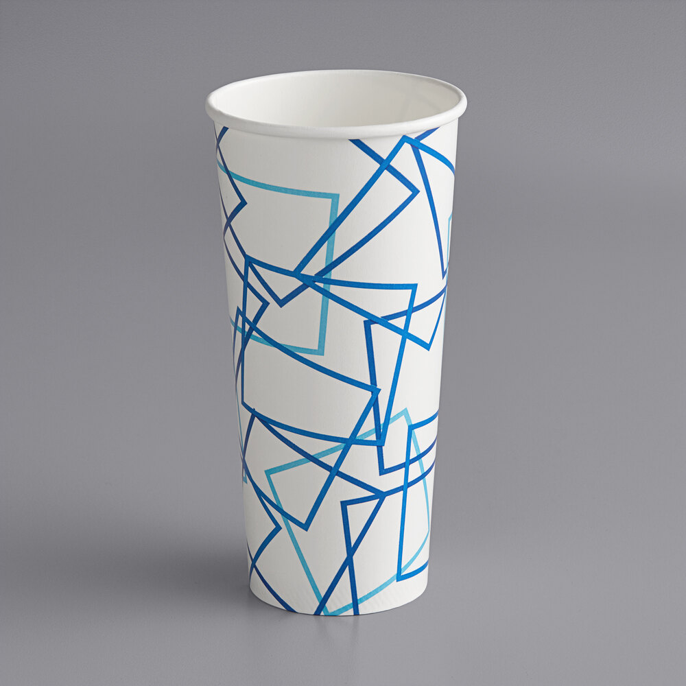 Choice 22 oz. Poly Paper Cold Cup - 40/Pack