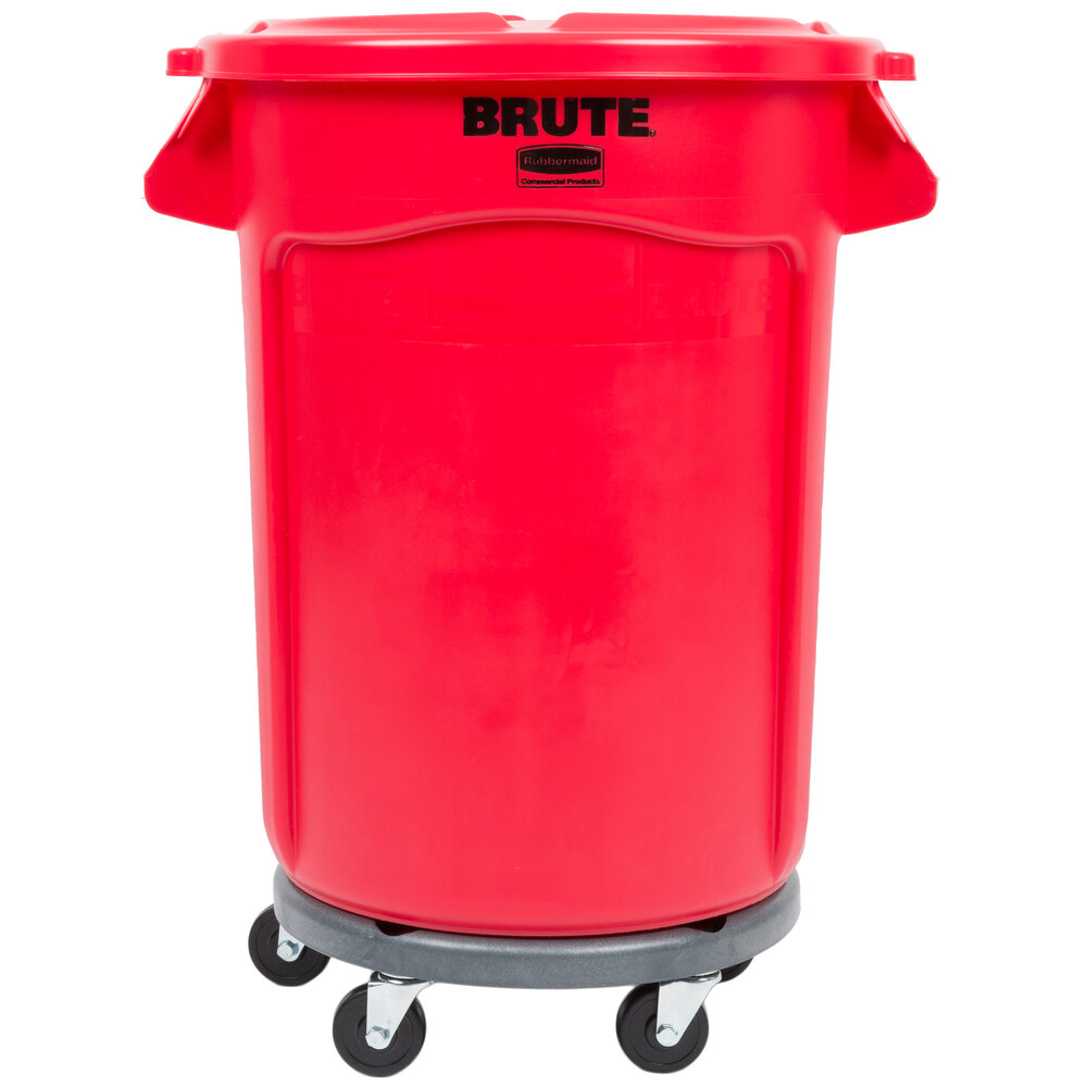 Rubbermaid Commercial Brute Trash Can Lid Red FG352900RED