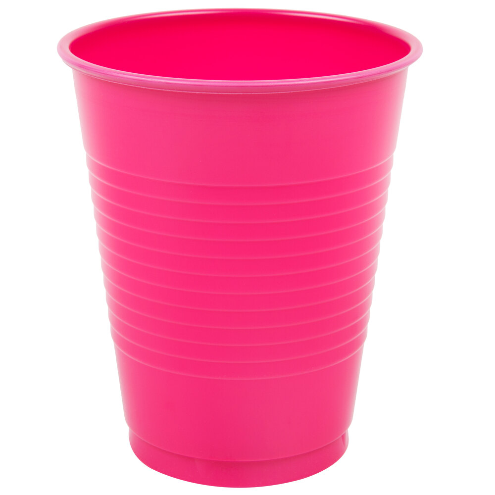 Touch of Color 9oz. Magenta Pink Hot/Cold Paper Cups - 24ct. - Party  Adventure