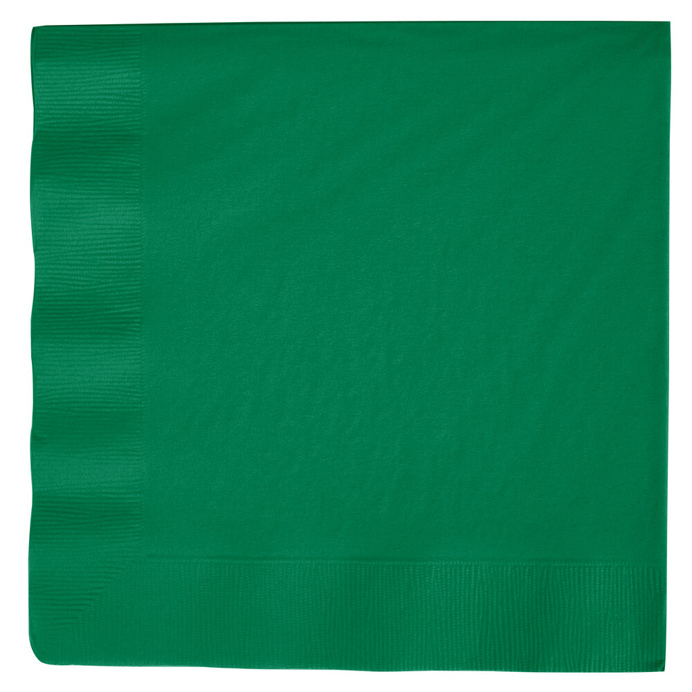 Emerald Green 3Ply Dinner Napkin, Paper Creative Converting 59112B