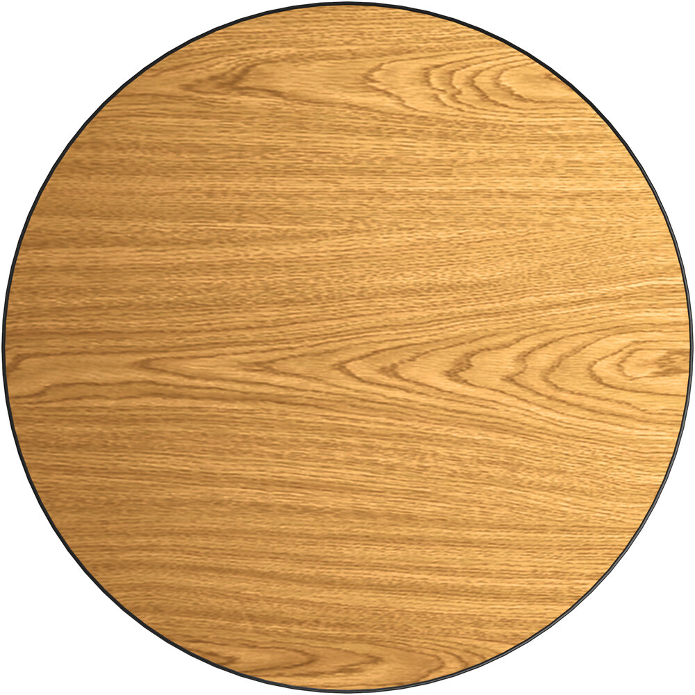 24'' Round Restaurant Table Top with Natural or Walnut Reversible Laminate Top 