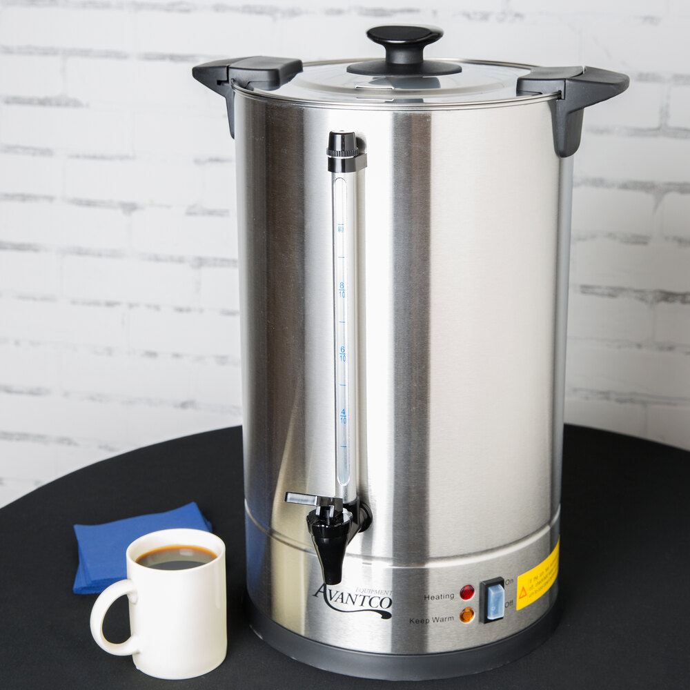Avantco CU110ETL 110 Cup Stainless Steel Coffee Urn 1500W
