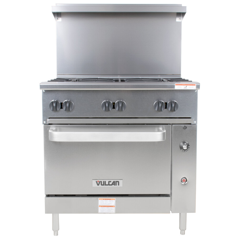 Vulcan 36S6BN 6Burner Natural Gas Range 36" w/ Standard Oven Base