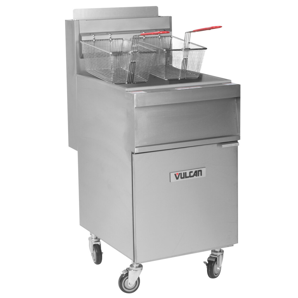 Vulcan 1GR65M1 6570 lb. Natural Gas Floor Fryer 150,000 BTU