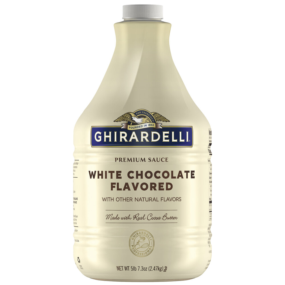 Ghirardelli 64 fl. oz. White Chocolate Flavoring Sauce