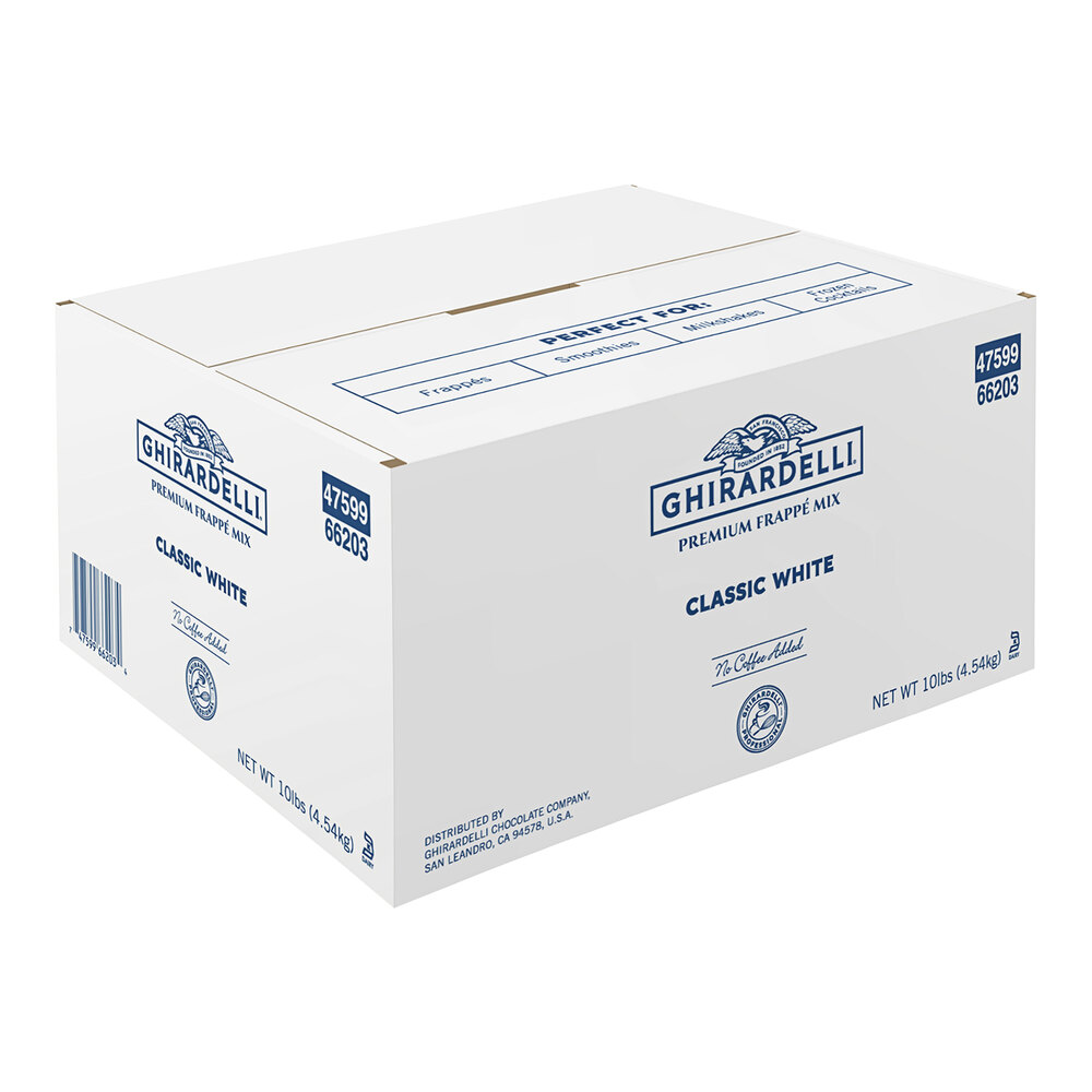 Ghirardelli 10 lb. Classic White Frappe Mix