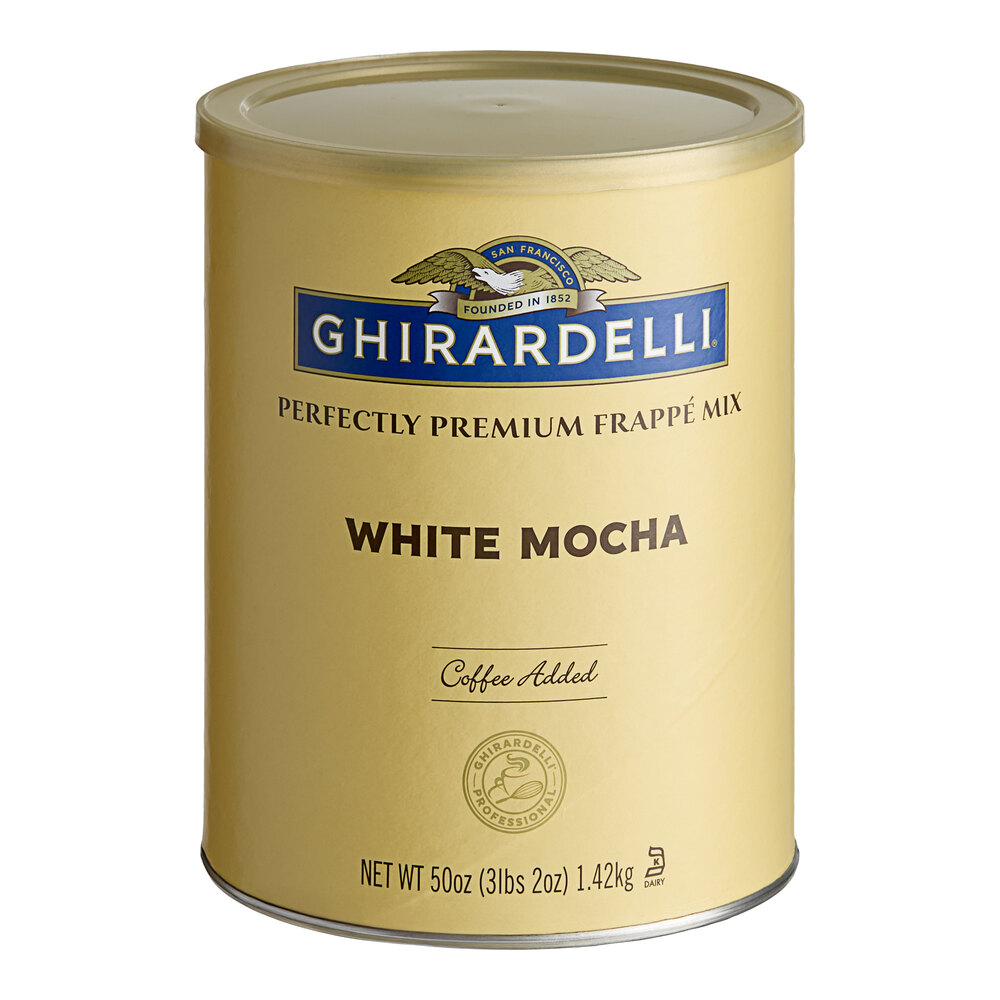Ghirardelli 3.12 lb. White Mocha Frappe Mix