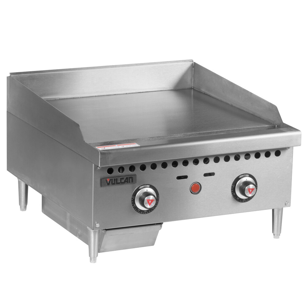 Vulcan VCRG24T1 Natural Gas 24" Countertop Griddle with SnapAction