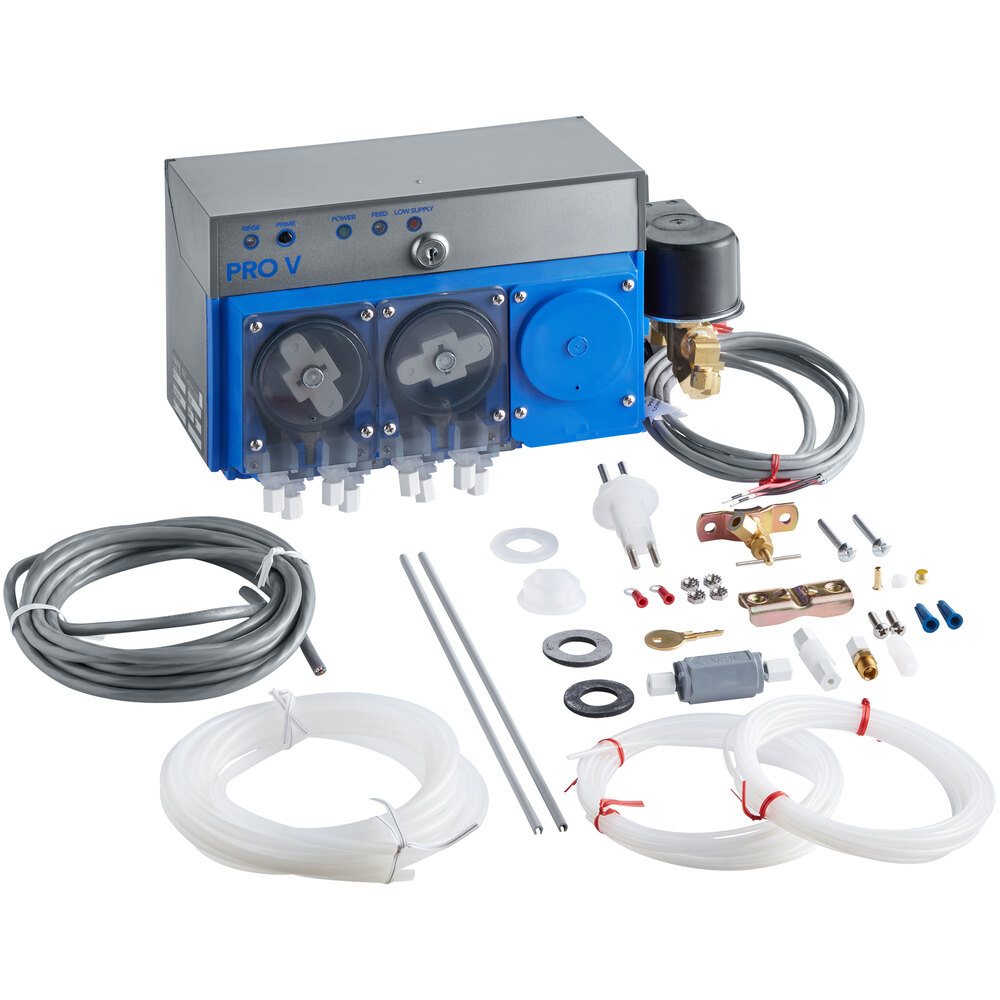 Viking Pro V Three Product Liquid Rinse Aid, Liquid Sanitizer, and