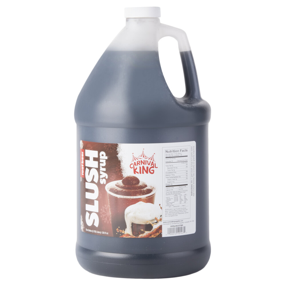 Carnival King 1 Gallon Root Beer Slushy 5:1 Concentrate - 4/Case