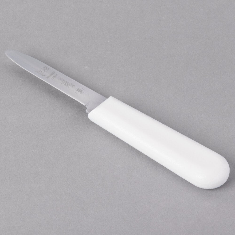 Mercer Culinary M33026A — 3¼" Stainless Steel Clam Knife from WebstaurantStore