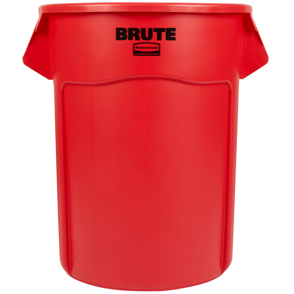 Rubbermaid FG265500RED BRUTE Red 55 Gallon Trash Can