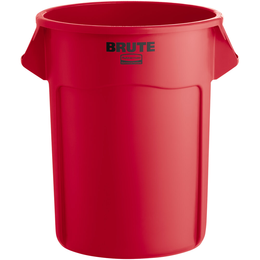 Rubbermaid® FG265500RED BRUTE Red 55 Gallon Round Trash Can